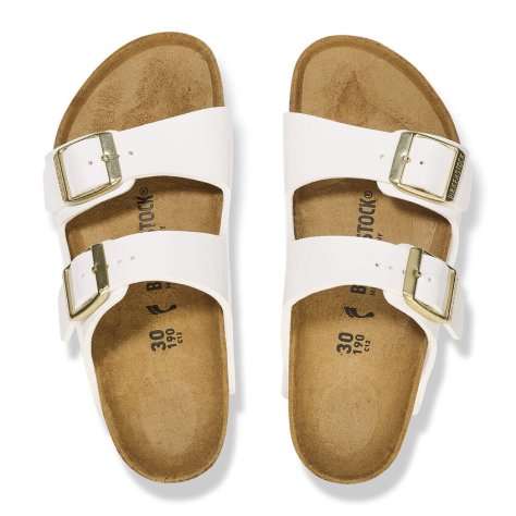 BIRKENSTOCK ARIZONA KIDS BIRKO FLOR - BIRKIBUC 442 vern+bianco 1027150