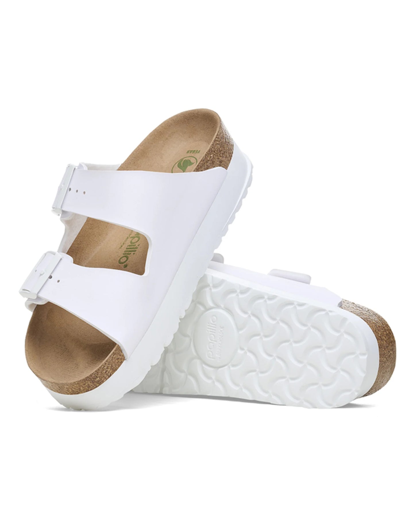 BIRKEN ARIZONA PLATFORM VEGAN BIRKO FLOR 112 pelle+bianco 1027416