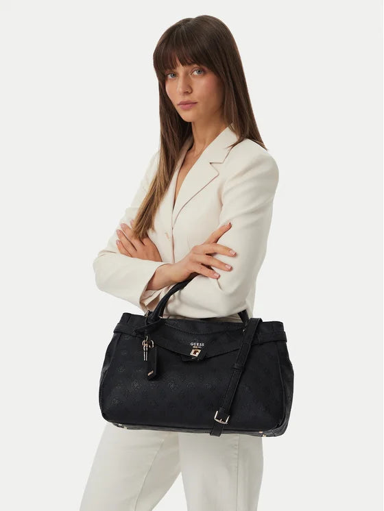 GUESS HWPD97 46060 ELLA LOGO 661 stamp+nero BLO