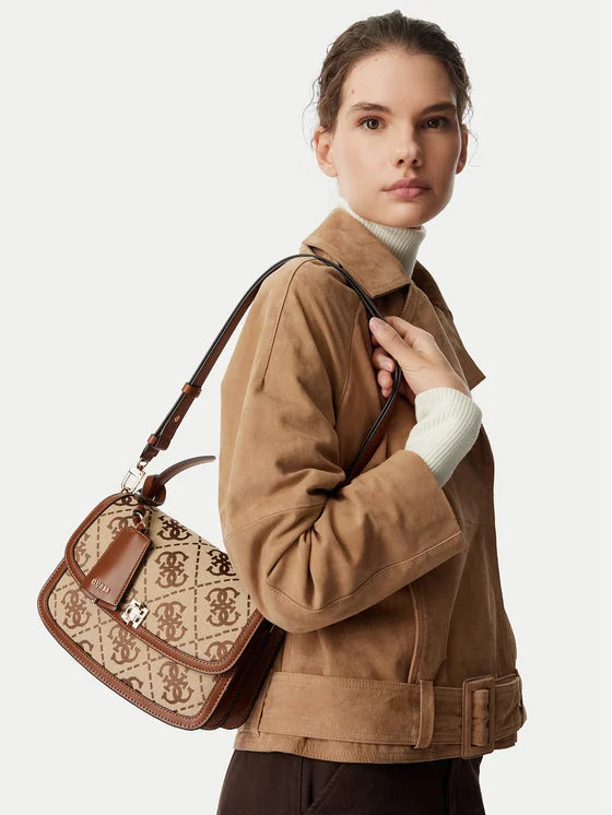 GUESS HWJG97 55210 AUDREY LOGO 663 stamp+beige LATTE