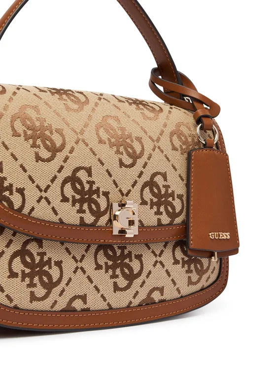 GUESS HWJG97 55210 AUDREY LOGO 663 stamp+beige LATTE