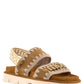 MOU 461001A BIO SANDAL SUEDE MET LOGO 334 scam+cuoio COG