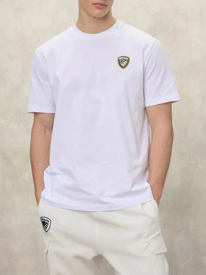 BLAUER 26SBLUH02284-007480 FAXON 772 tela+bianco 100