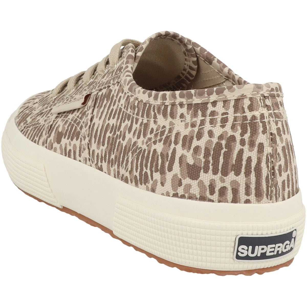 SUPERGA S8144NW 2750-JAGUAR PRINT 663 stamp+beige AD6