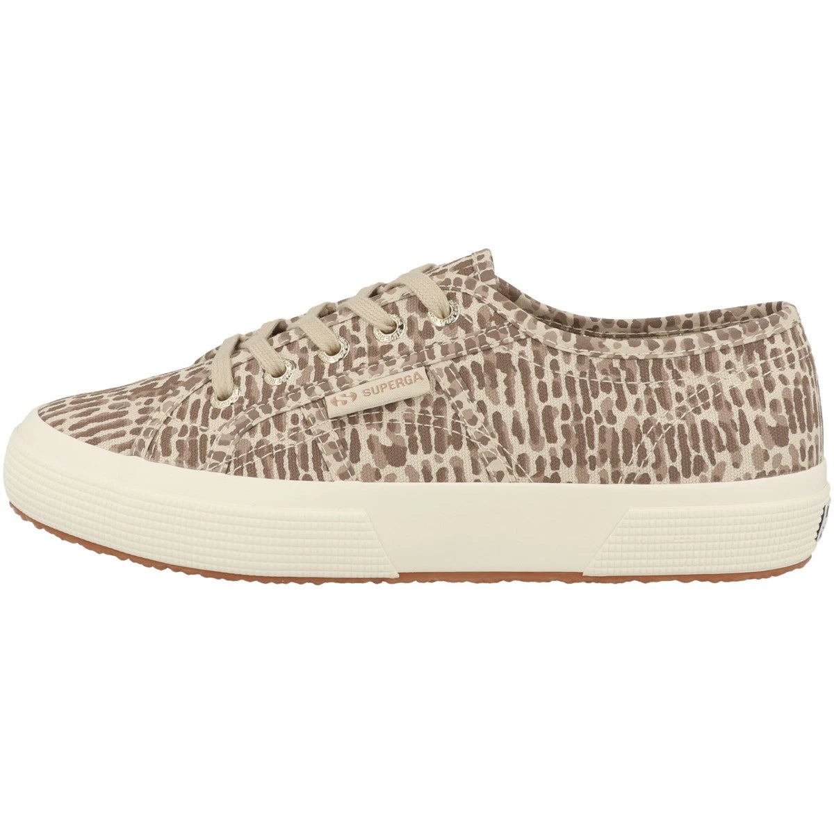 SUPERGA S8144NW 2750-JAGUAR PRINT 663 stamp+beige AD6