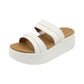 HEY DUDE 45256 AUSTIN SLIDE CLASSIC 112 pelle+bianco 105