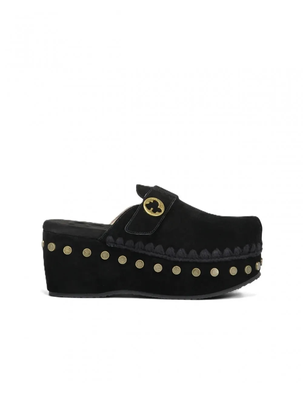 MOU 611004A CLOG LEATHER OVERSTITCHING 331 scam+nero BKBK