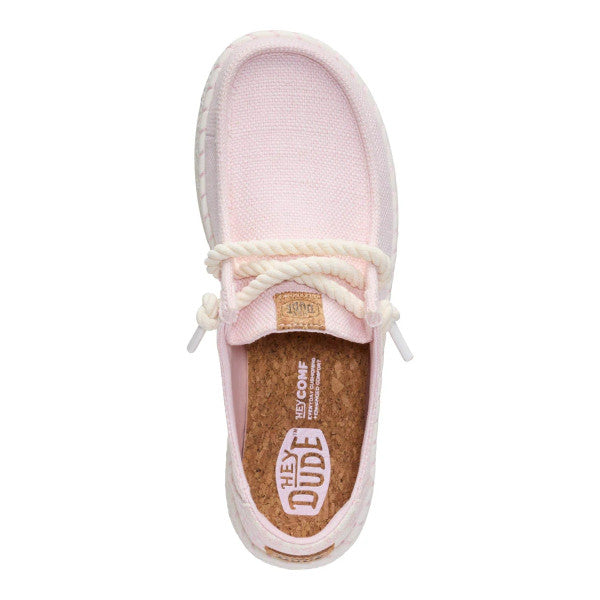 HEY DUDE 45237 WENDY ESPADRILLE HIBISCUS 778 tela+rosa 7CL